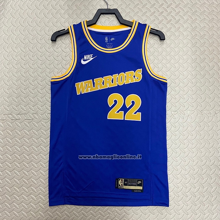 Maglia Golden State Warriors Andrew Wiggins #22 Classic 2022-23 Blu